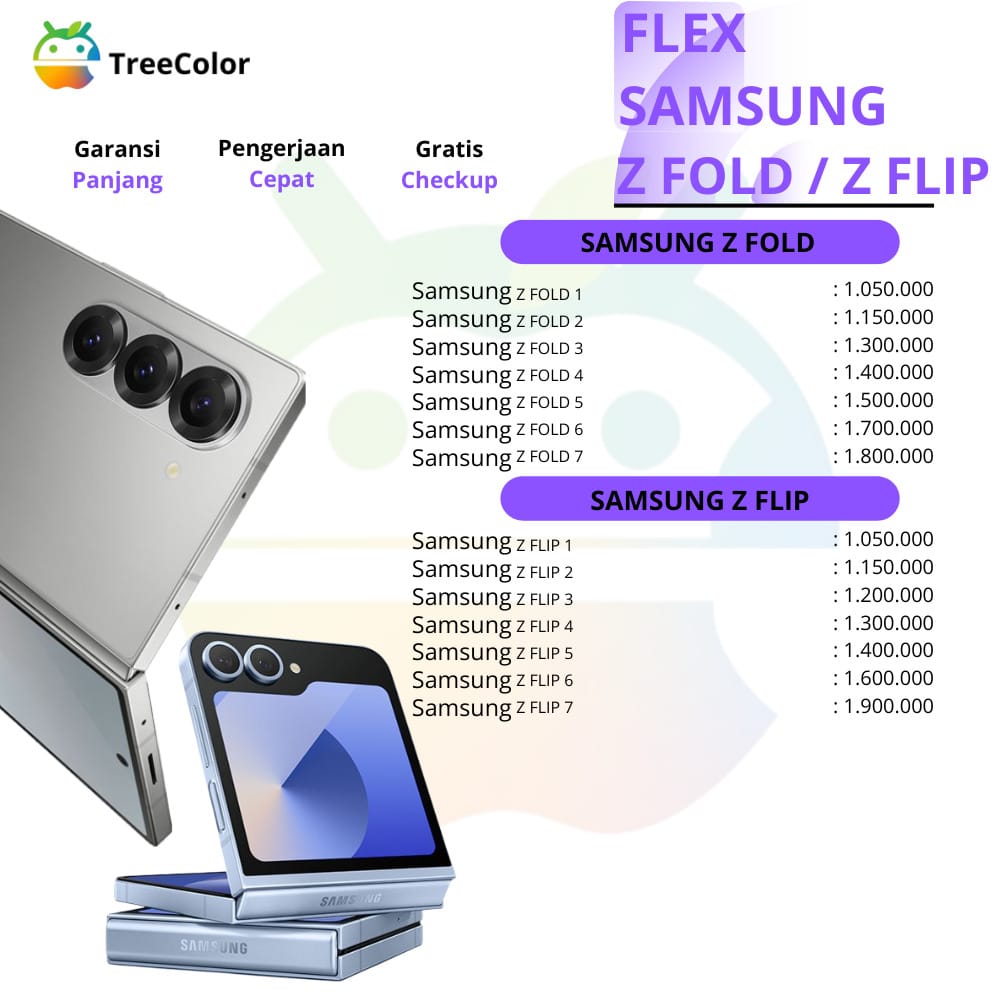 Harga flexyble samsung z fold atau flip