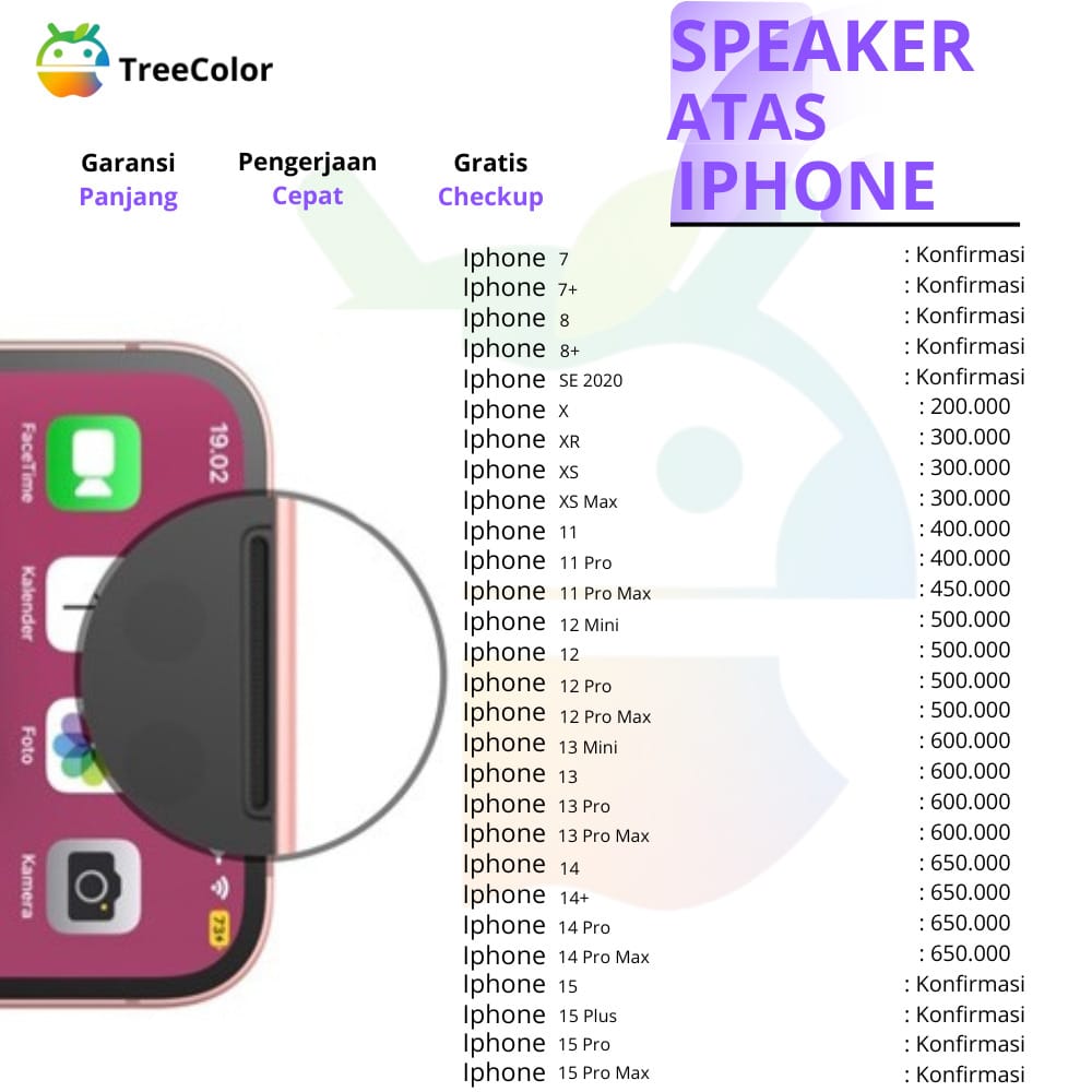 Harga speaker atas iphone